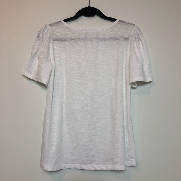 Lucky Brand short sleeve white top size xs - Picture 5 of 8